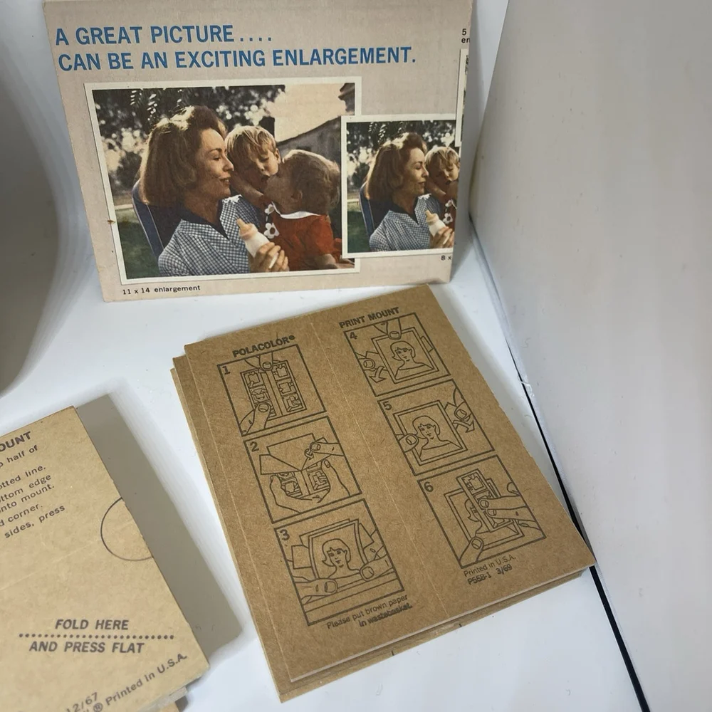 Vintage Polaroid Automatic 210 Land Camera with Case and Manual